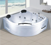 IDÉAL Nouveau Design baignoire avec oreiller à trois côtés jupe baignoires balnéo massage bain à remous spa extérieur piscine
