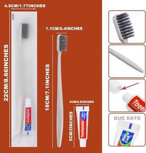 Kit de Artículos de Aseo Dental de Marca Privada al por Mayor para el Hogar, Hotel, Viajes y Aerolíneas, con Cepillo de Dientes y Pasta Dental - Product Image 4