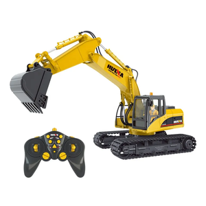 Huina1535 2.4G 15 Canaux Excavatrice RC en métal moulé sous pression 1/14, Modèle de véhicule d'ingénierie <span class=keywords><strong>hydraulique</strong></span>, <span class=keywords><strong>Jouet</strong></span> de loisir pour enfants - Product Image 1