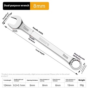 Wellys 17mm Chrom Vanadium Stahl Dual-Use Torx Open-End-Schraubens chl üssel satz <span class=keywords><strong>Auto</strong></span> Repair Tool Metrische Messung OEM Anpassbare Platine - Product Image 6