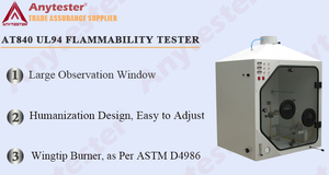 เครื่องทดสอบความไวไฟแนวนอนและแนวตั้ง AT840 UL94 - Product Image 3