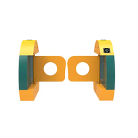 HEXINGHUI TDZx02 Barrière de circulation bidirectionnelle en acier inoxydable avec reconnaissance faciale pour parcs et aires de jeux pour enfants, type portillon pivotant 40