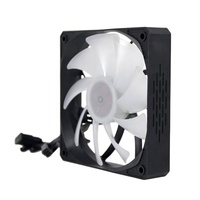 Ventilateur de refroidissement pour boîtier d'ordinateur de jeu à refroidissement par eau à haute pression de vent de 120 mm, dissipateur thermique en cuivre ARGB