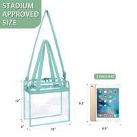 Bolsa Transparente Impermeable para Eventos Deportivos, Bolsa Transparente para el Trabajo, Deportes, Conciertos, Viajes, Gimnasio