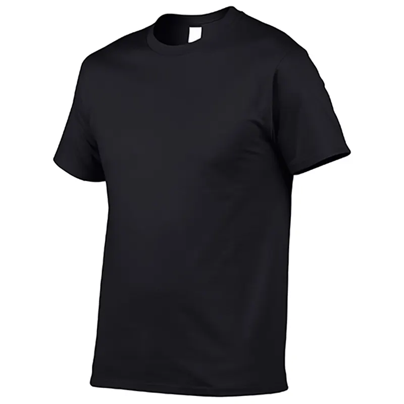 Good Quality Summer Thin Short Sleeve Sublimation Printing Tee Shirt Homme Custom Logo 100% Cotton Solid Men T-shirt