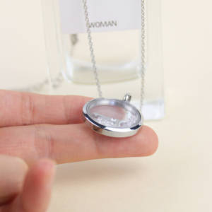 Best Gift 316 Stainless Steel Tower <strong>Shape</strong> Glass <strong>Floating</strong> Memories <strong>Locket</strong> With Crystal Charm Pendant <strong>Floating</strong> <strong>Locket</strong> Necklace - Product Image 6
