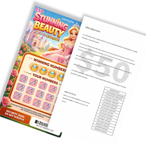 Tarjetas Rasca y Gana Ecológicas con Logotipo Empresarial Personalizado, Impresión Digital de Alta Definición, Patrón de Boletos de Lotería - Product Image 3