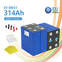 Batterie LiFePO4 prismatique 3.2V rechargeable 50-314Ah, stock UE/entrepôt Chine, garantie 3 ans, 8000 cycles, -20~60°C, 5.5KG
