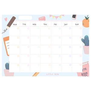 Calendriers familiaux magnétiques personnalisables Plan d'impression Calendrier personnalisé Logo privé Aimant pour réfrigérateur - Product Image 3