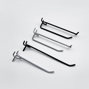 [Msmx] bán lẻ kim loại thép đục lỗ trở lại bảng điều khiển sắt treo hiển thị móc cho cửa hàng siêu thị Pegboard slatwall móc sản phẩm - Product Image 1