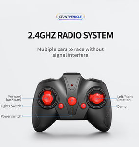 Jouet de voiture <span class=keywords><strong>RC</strong></span> 2.4GHz à 360 °-Véhicule télécommandé rechargeable avec lumières LED colorées, Drift <span class=keywords><strong>Racer</strong></span> tout-terrain pour enfants - Product Image 3