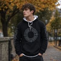 Sweat-shirt à capuche personnalisé avec impression 3D en couleur intégrale, 220 g/m², polyester Air Layer, sublimation, streetwear, unisexe