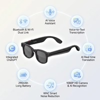 Lunettes Intelligentes Révolutionnaires G1 1080P HD avec Reconnaissance d'Objets, Assistant IA et Transmission Double WiFi
