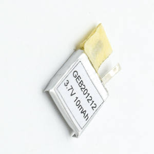 Kleine size li-polymeer oplaadbare batterij 201212 3.7v 10mah - Product Image 4