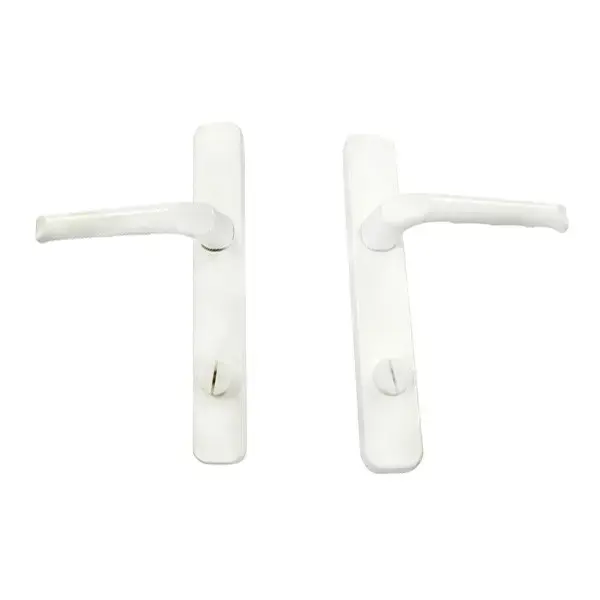 Design moderno segurança pó branco revestimento cromo alumínio liga Lock Door Hardware Handle