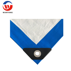 Bâche en plastique bleue imperméable en polyéthylène pour couverture extérieure, vente en gros d'usine à prix avantageux - Product Image 4
