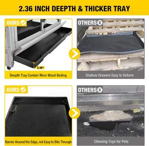 <span class=keywords><strong>Cage</strong></span> pour cochon <span class=keywords><strong>Cage</strong></span> pour hamster à mâcher Cadre en métal Maison de <span class=keywords><strong>rat</strong></span> Habitat pour petits animaux <span class=keywords><strong>Cage</strong></span> Nation Critter <span class=keywords><strong>2</strong></span> niveaux Double usage mobile - Product Image 2
