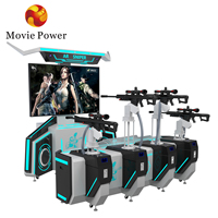Simulateur de réalité virtuelle 4 joueurs simulateur de tir PVE Commercial AR Gun Shooting VR Game Machine avec garantie d'un an