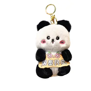 2023 personalizado lindo Panda de dibujos animados muñeco suave animal de peluche llaveros juguetes al por mayor juguetes superventas regalos interesantes