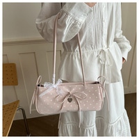 Sac à main coréen tendance et mignon, nouvelle collection printemps, sac à bandoulière simple à pois ondulés de haute qualité pour femmes