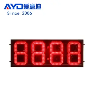 لوحة إشارات كهربائية مزودة بشاشة عرض LED من 7 أقسام مضادة للماء تبين التوقيت الساعة درجة الحرارة السعر الإلكتروني