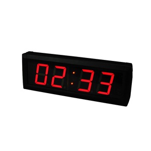 <span class=keywords><strong>Horloge</strong></span> de compte à rebours électronique LED carrée Ganxin de 2,3 pouces avec affichage numérique à 4 chiffres, télécommande et options multicolores - Product Image 1