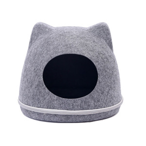 Nettes Katzenkopf-Haustier filzbett Bequemes Katzen nest Haustier Kleines Hunde bett für vier Jahreszeiten - Product Image 5