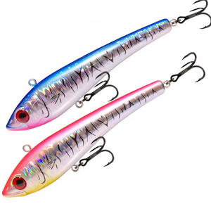 <span class=keywords><strong>Esche</strong></span> <span class=keywords><strong>Artificiali</strong></span> <span class=keywords><strong>Vibranti</strong></span> Affondanti da 73g 135mm, Tipo Pencil Wobblers VIB, Crankbait per la Pesca di Marlin, Tonno e Grandi Predatori - Product Image 1
