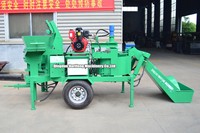 Machine semi-automatique à blocs de terre compressée finisseur machine à briques prix M7MI Twins machine à briques à double emboîtement manuel