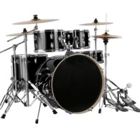 Kit de batterie Jazz Rock en gros avec pieds de batterie et pédales, ensemble de 5 pièces OEM pour débutants, enfants, studio et scène