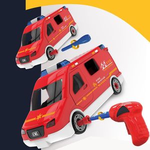 Ensemble de jouets de construction pour enfants, voiture de police à assembler manuellement, puzzle, camion de pompiers, <span class=keywords><strong>ambulance</strong></span>, voiture <span class=keywords><strong>express</strong></span>, blocs de construction - Product Image 2