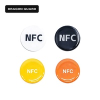 DRAGON GUARD Vente en gros de cartes NFC, autocollants RFID pour téléphone portable, étiquettes NFC imperméables en époxy