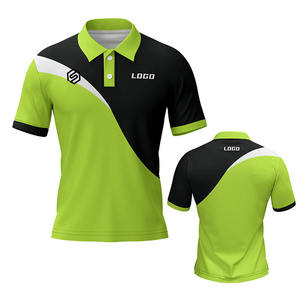 Camisetas Polo de golf informales lisas Camisetas polo con logotipo personalizado para hombre Mujer Camisetas con cuello estampado por sublimación - Product Image 2