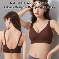 Soutien-gorge sans couture pour femmes et adolescentes, sans armatures, à couvrance totale, push-up, découpé au laser, style T-shirt, en gros