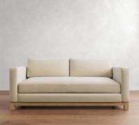 Canapé d'angle en L trois places en tissu coton-lin, structure en bois, rembourrage en mousse, mobile, personnalisable, style nordique