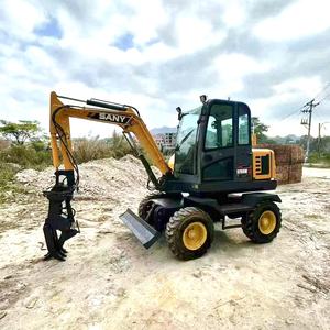 Sany รถขุด6ton ล้อยางมือสอง SY55w 5ton Kubota รถขุดไฮดรอลิก EPR_Germany_Packing ผลิตในจีน - Product Image 2