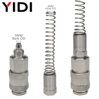 Raccord pneumatique rapide autobloquant de type EU PP20 SP20, connecteur mâle en fer et femelle avec ressort pour tuyau d'air 0805