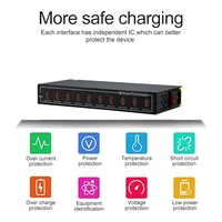 Station d'alimentation de chargeur portable pour 10 appareils