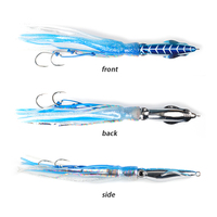 Toplume 60g 100g 150g 200g métal tête de pieuvre calmar jupe leurre gabarits de pêche leurre métal avec crochet en acier à haute teneur en carbone