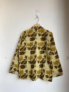 เซ็ตชุดนอนออร์แกนิคผ้าคอตตอนออร์แกนิก100% พิมพ์ลายดอกไม้ชุดนอน unisex เนื้อนุ่มระบายอากาศได้ดีเหมาะกับชุดใส่อยู่บ้านสไตล์โบฮีเมียนเป็นของขวัญ - Product Image 5