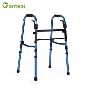 Aluminium Lightweight Upright Walkers Kompakt klappbare medizinische Gehhilfen Höhen verstellbarer tragbarer Assist ive Walker für Erwachsene