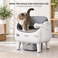 Bac à litière automatique pour chat V6 4 kg, toilette autonettoyante à ouverture supérieure avec contrôle par application, désodorisant par pulvérisation pour plusieurs chats