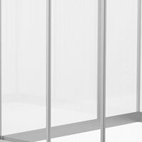 Serre en verre de polycarbonate de jardin de véranda de cadre en aluminium de fabricant personnalisée résistante au vent