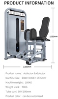 Équipement de fitness commercial pour salle de sport, machine de musculation pour abducteurs et adducteurs de la hanche