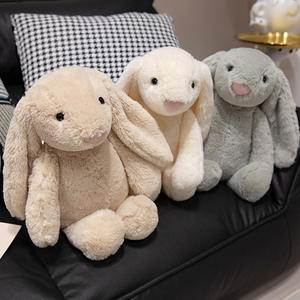 Peluche Lapin aux Longues Oreilles avec Nom Personnalisé pour Enfants, Matière Ultra Douce, Rembourrage en Coton PP, Poupée Anti-Stress pour <span class=keywords><strong>Anniversaire</strong></span> - Product Image 1