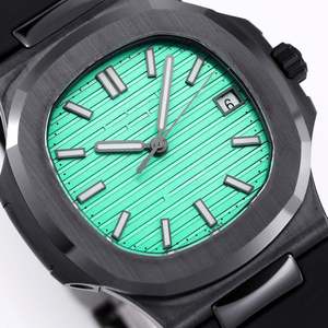 Montre automatique de luxe légère Patek Philippe 2026 avec bracelet en cuir, cadran en verre saphir, haute qualité, pour affaires - Product Image 2