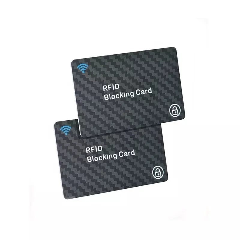사용자 정의 로고 인쇄 13.56Mhz 보안 신용 카드 보호기 RFID 차단 카드