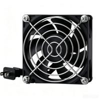 Ventilateur de refroidissement pour rack de serveur à vitesse variable 100V-240V AC, ventilateur de cabinet à haut débit d'air pour boîtier d'ordinateur de rig minier, GPU, CPU, AV