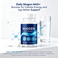 Capsules végétales à marque privée OEM NIAGEN NAD+ Booster 300mg pour l'énergie cellulaire et le soutien à l'âge sain