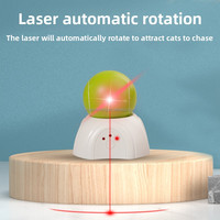 Neues Modisches Interaktives Smartes Katzenspielzeug Automatischer Rollball Elektrisches Rotierendes Katzenspielzeug mit Laser Infrarot Haustier-Spielzeug